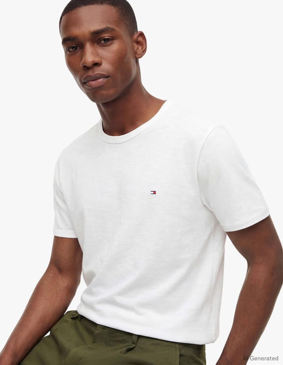 Playera tommy hilfiger cuello redondo para hombre