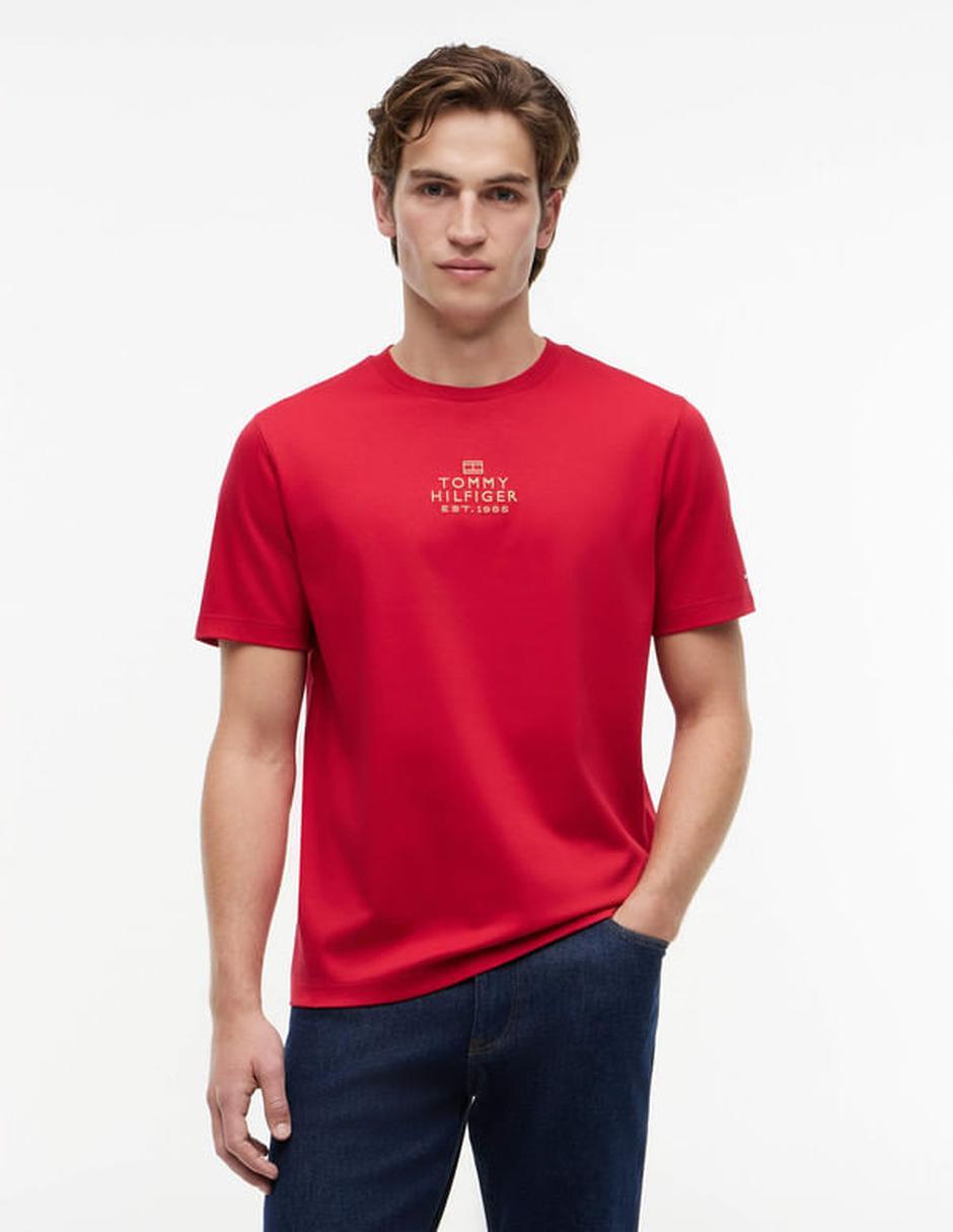Playera tommy hilfiger cuello redondo para hombre