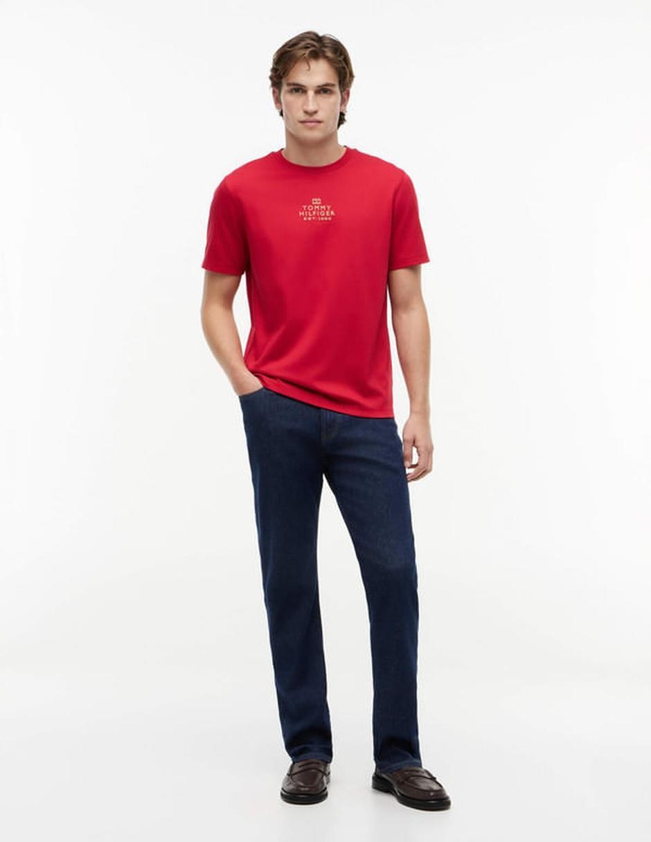 Playera tommy hilfiger cuello redondo para hombre