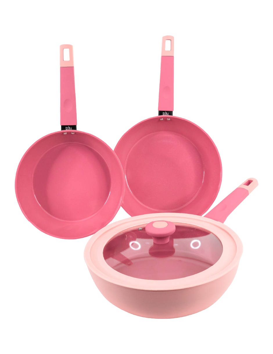 Set sartén Wok Berlin de aluminio anodizado 4 piezas Set sartén Wok Berlin de aluminio anodizado 4 piezas