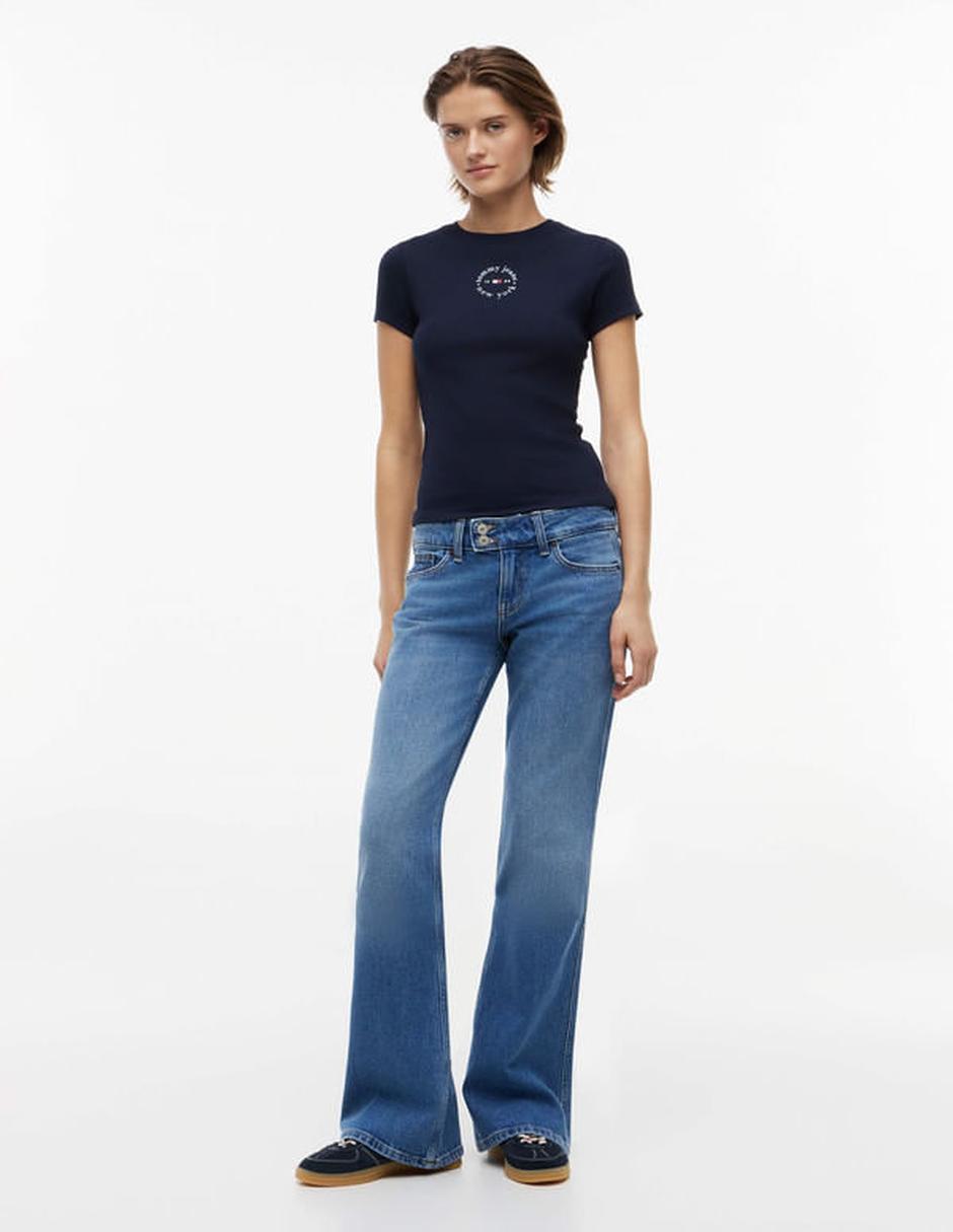 Playera manga corta cuello redondo para mujer 2