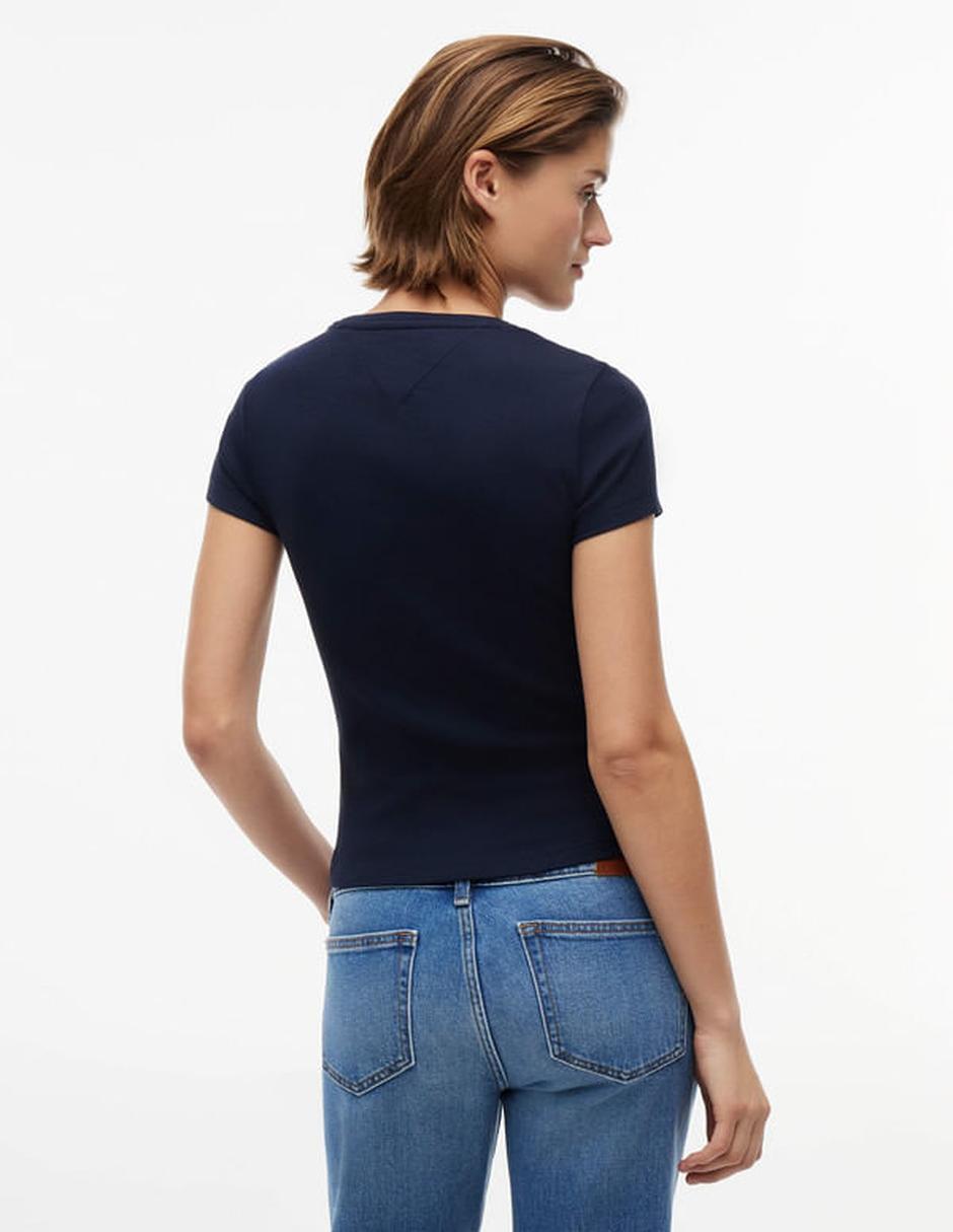 Playera manga corta cuello redondo para mujer 3