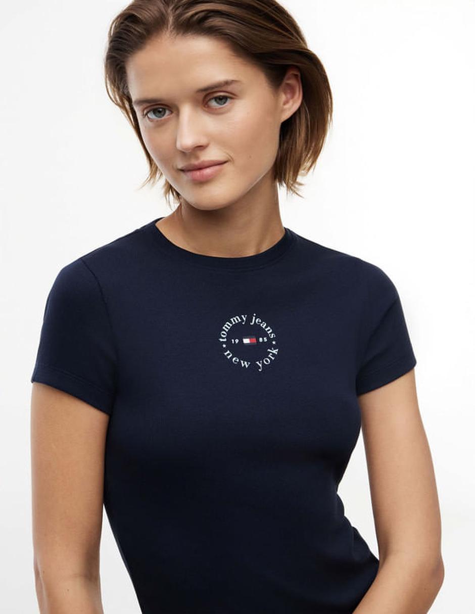 Playera manga corta cuello redondo para mujer 4