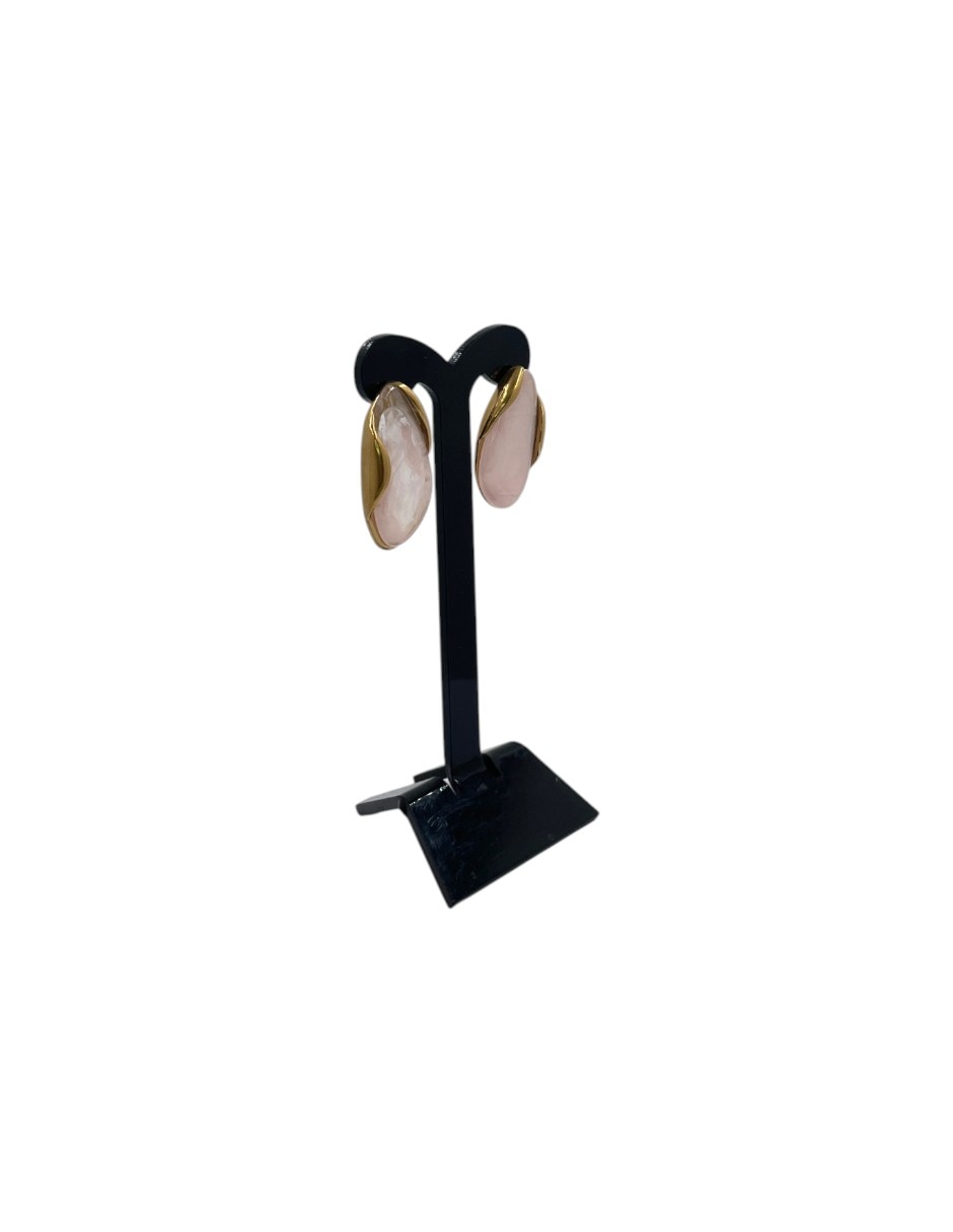 Aretes largos arette con acabado brillante