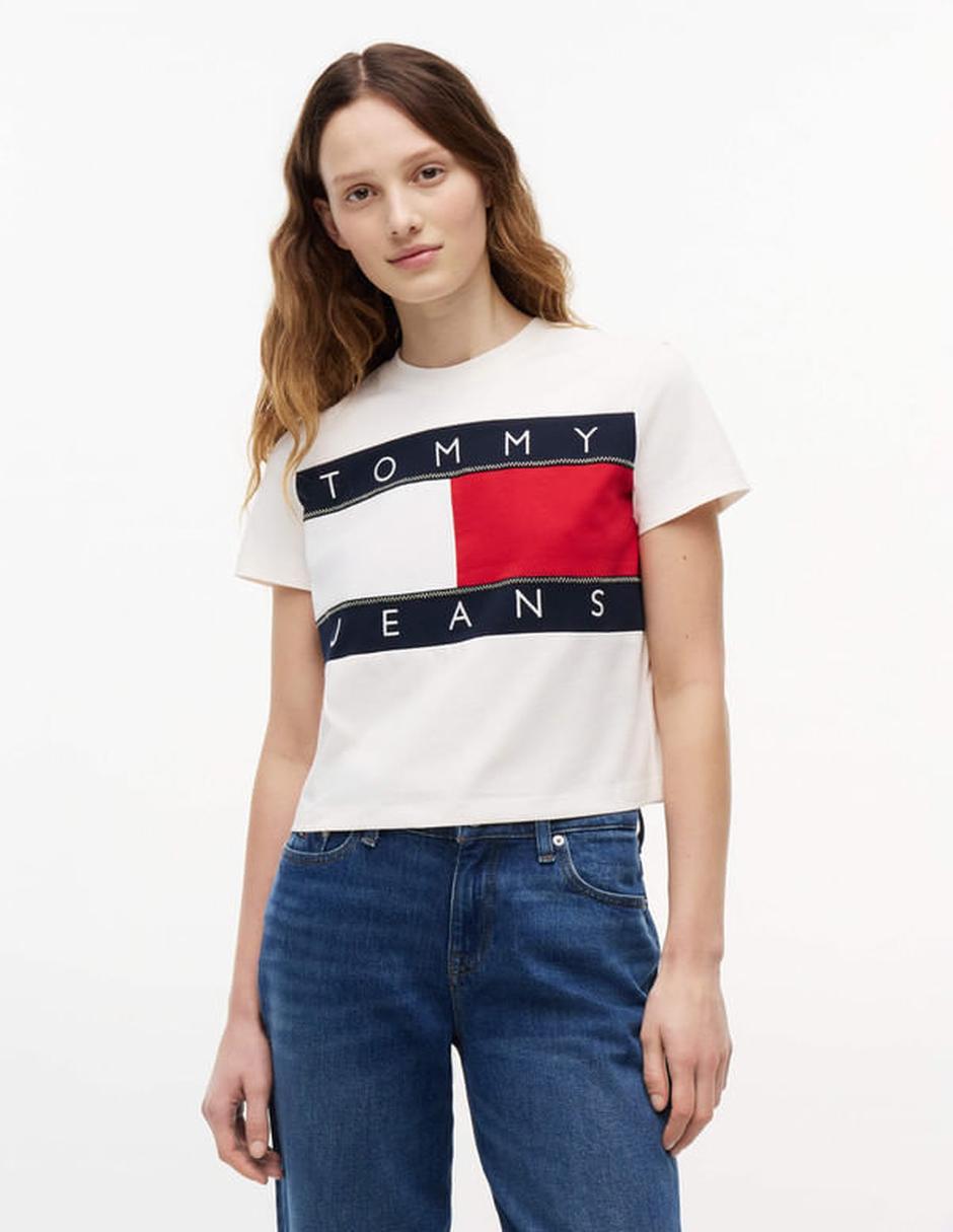 Playera manga corta cuello redondo para mujer Playera manga corta cuello redondo para mujer
