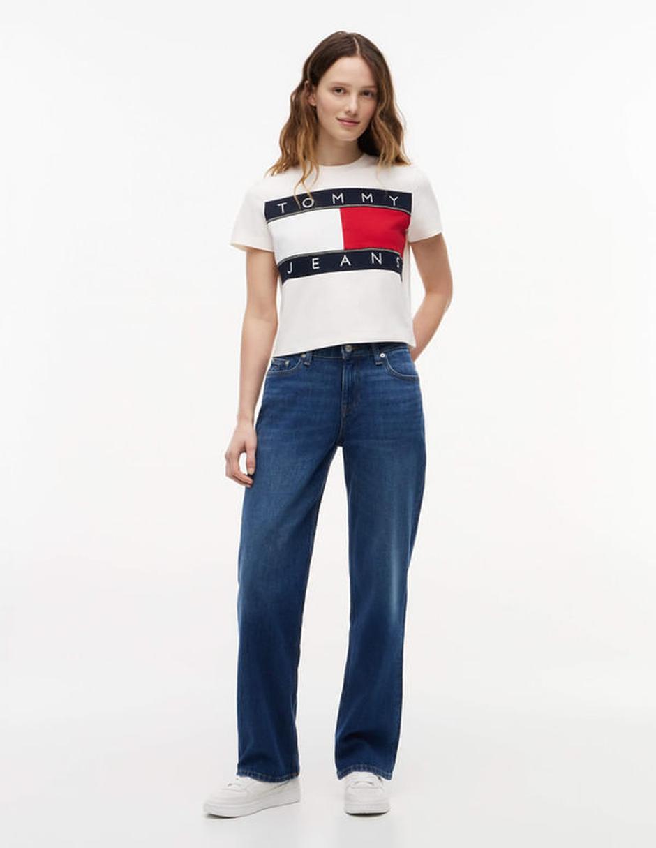 Playera manga corta cuello redondo para mujer 4