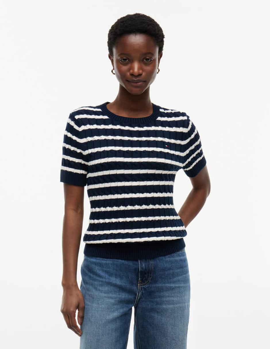 Playera manga corta cuello redondo para mujer Playera manga corta cuello redondo para mujer