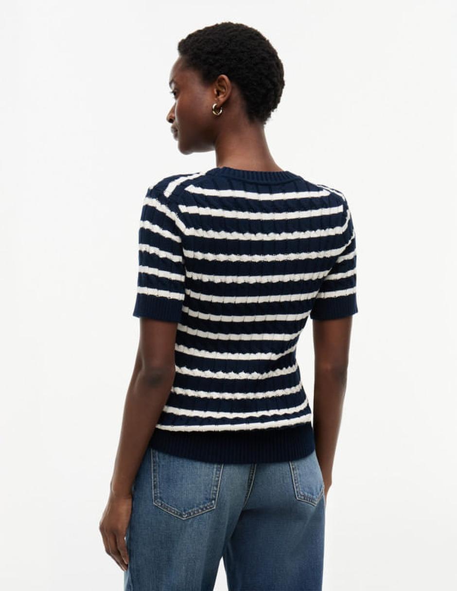 Playera manga corta cuello redondo para mujer 5
