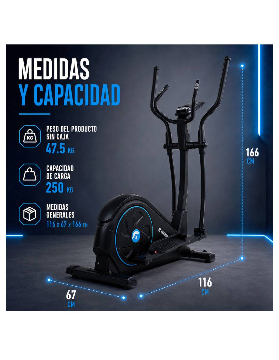 Elíptica CENTURFIT mkz-elipmagint16