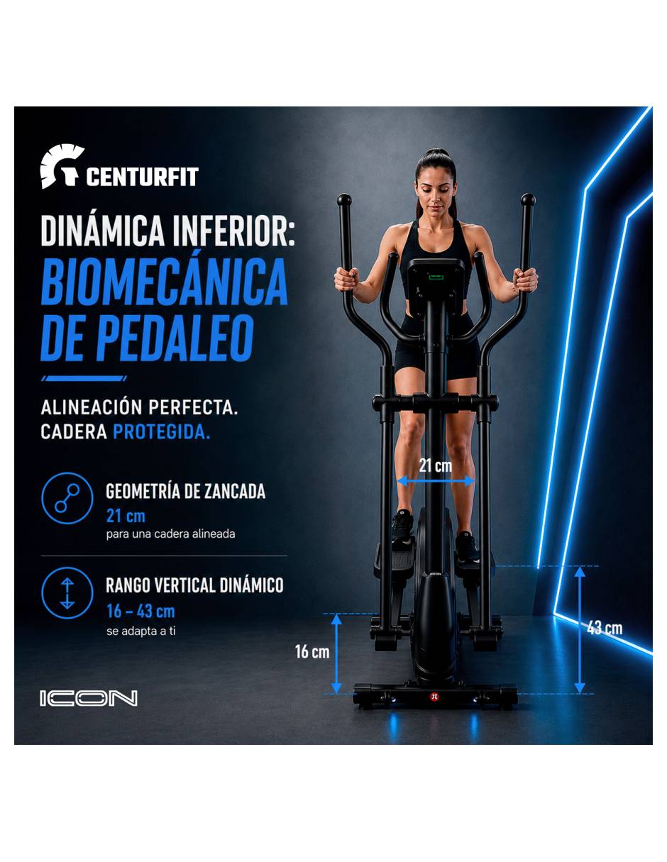 Elíptica CENTURFIT mkz-elipmagint16