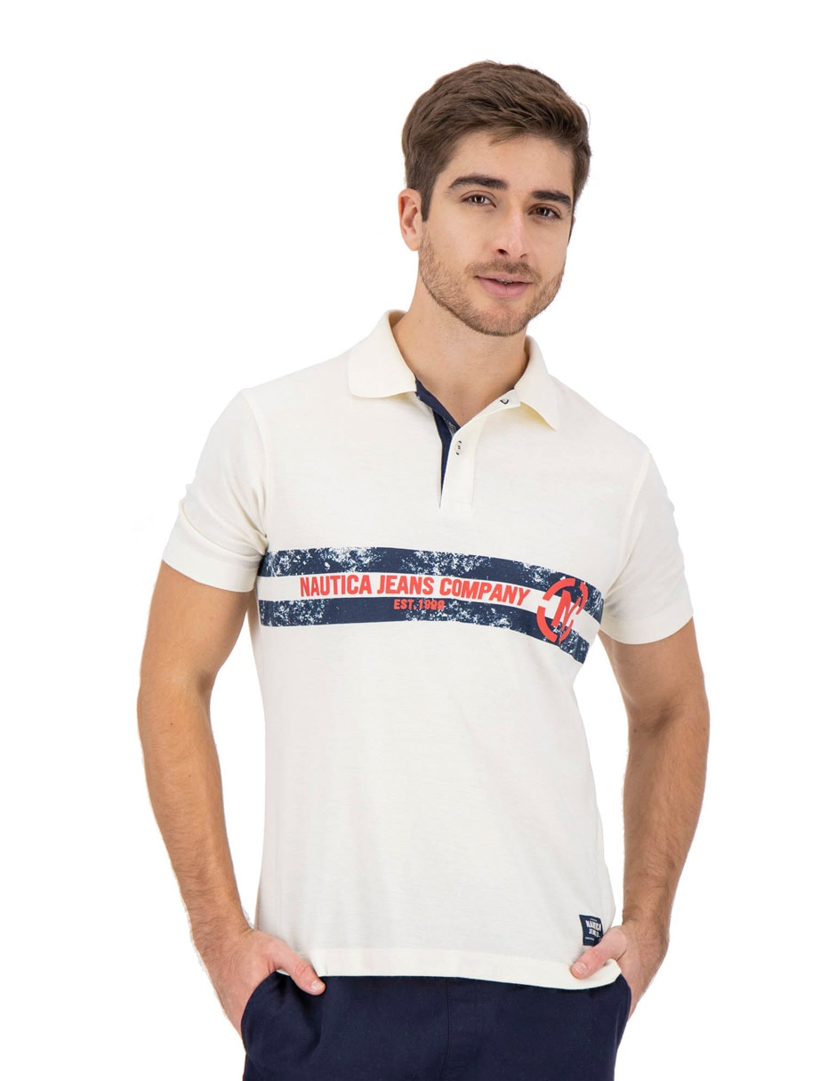 Playera nautica cuello polo para hombre 4