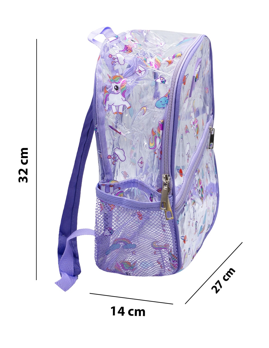 Mochila escolar unicornio andrea para niña 3