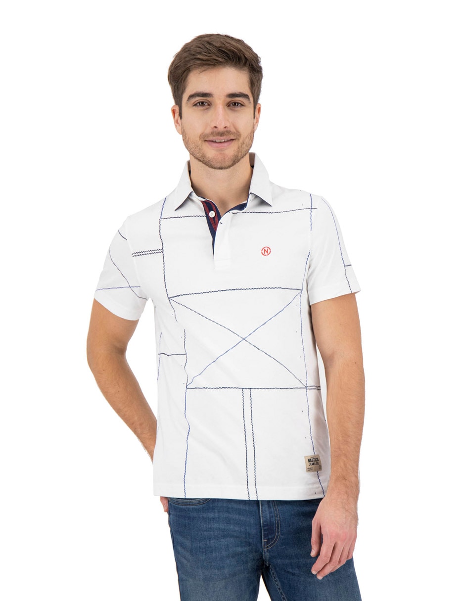 Playera nautica cuello polo para hombre 4