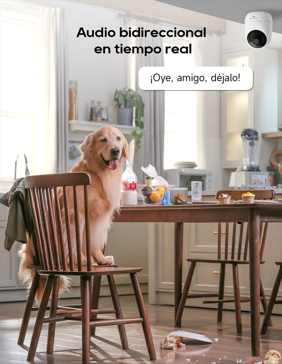 Cámara individual de seguridad modelo Dreame Navo Care SE 1 Incam Inalámbrica QHD 360° Sí para Interior 3