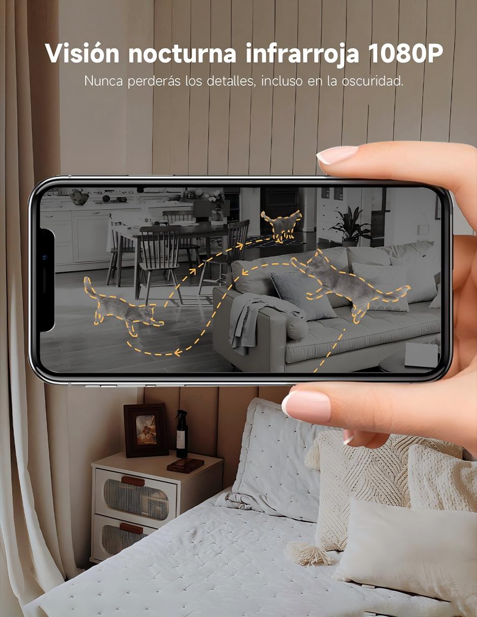 Cámara individual de seguridad modelo Dreame Navo Care SE 1 Incam Inalámbrica QHD 360° Sí para Interior 4