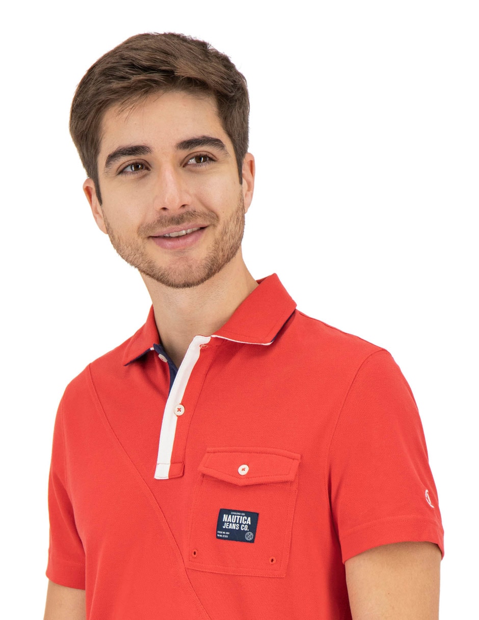 Playera nautica cuello polo para hombre 3