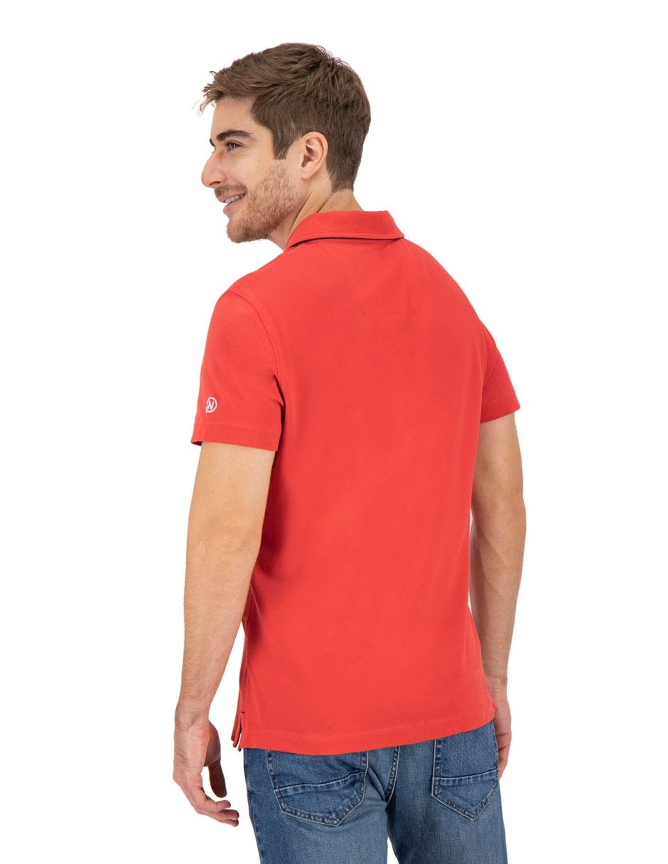 Playera nautica cuello polo para hombre 4