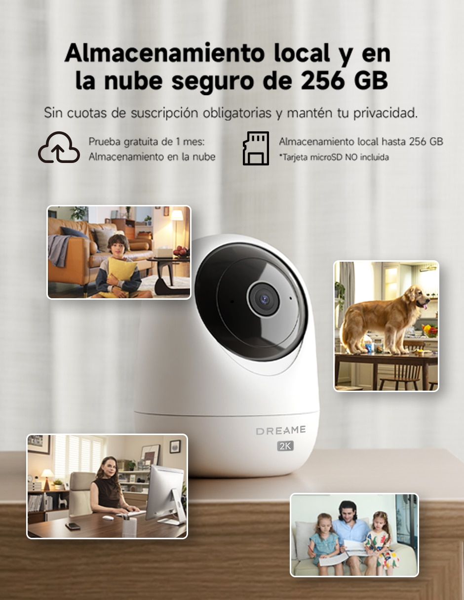 Cámara individual de seguridad modelo navo care 1 incam inalámbrica qhd 360° para interior 8