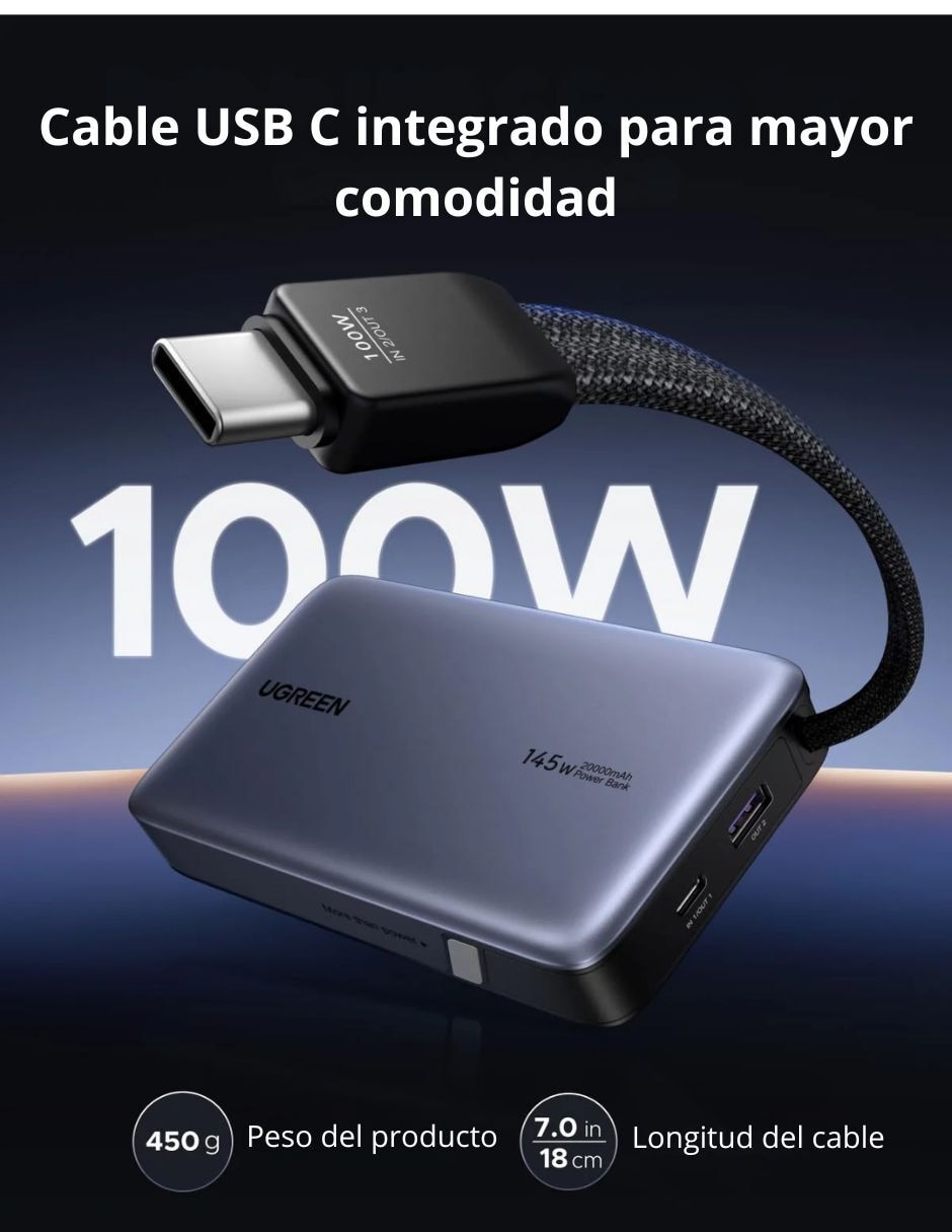 Batería portátil 20000 mah 2