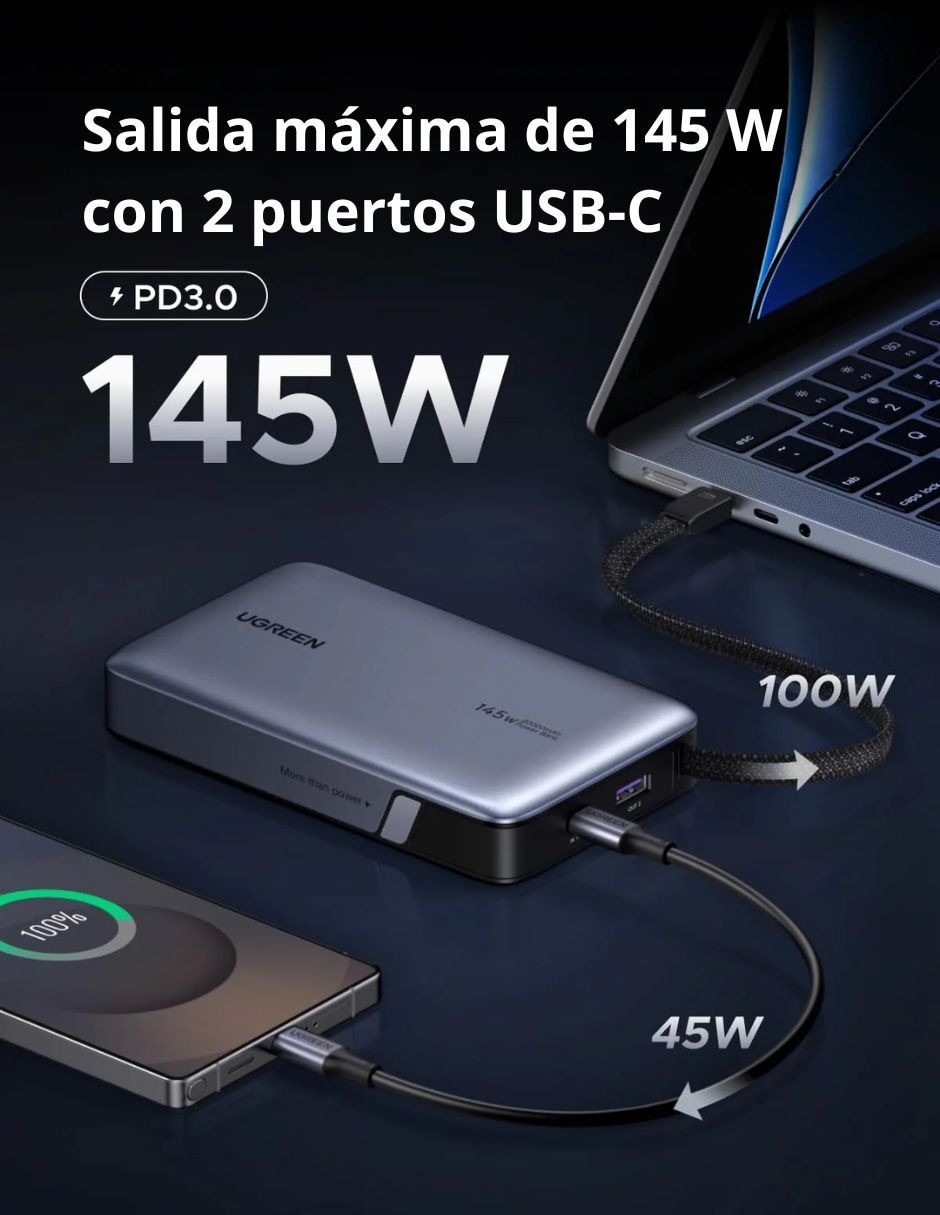 Batería portátil 20000 mah 5
