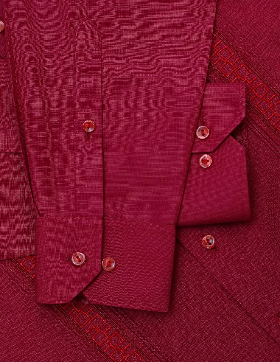 Guayabera manga corta para hombre 6