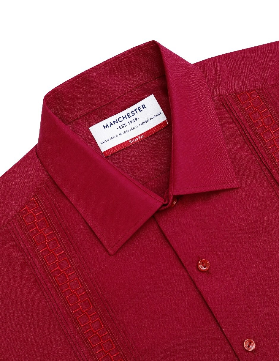 Guayabera manga corta para hombre 7