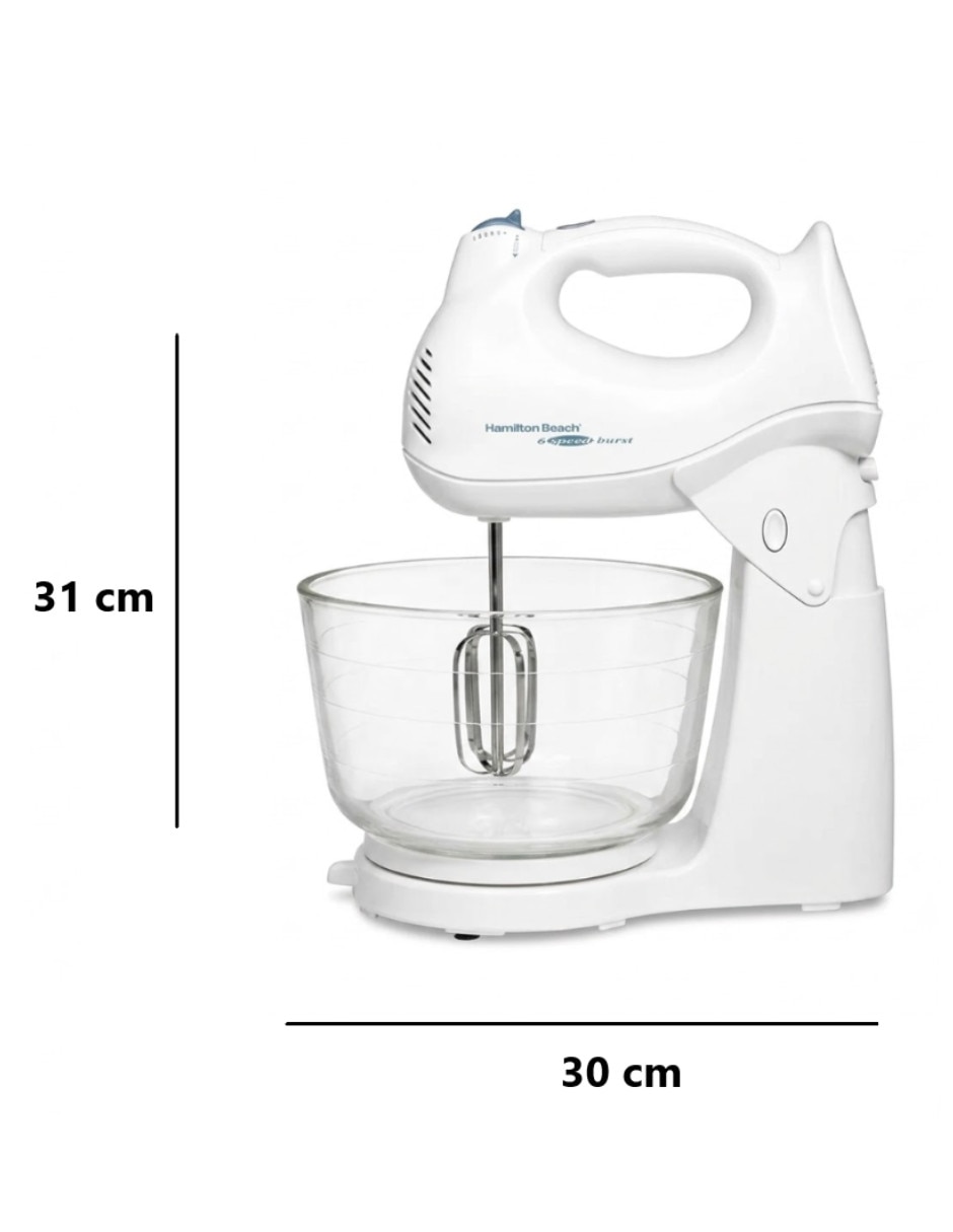 Batidora pedestal Hamilton Beach 6 velocidades 64695-BLANCO 6