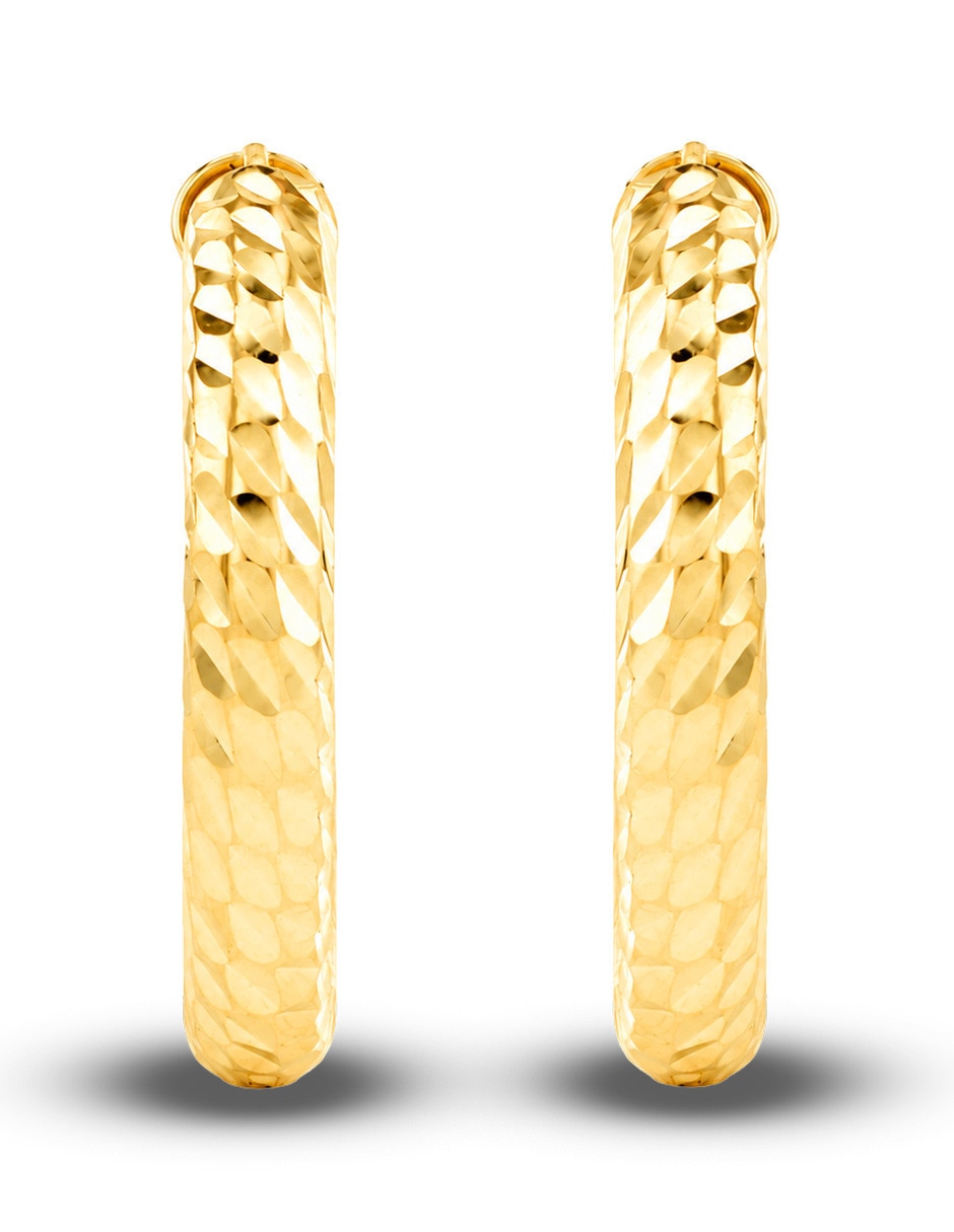 Arracadas joyerias bizzarro de oro amarillo 10 k con acabado brillante Arracadas joyerias bizzarro de oro amarillo 10 k con acabado brillante