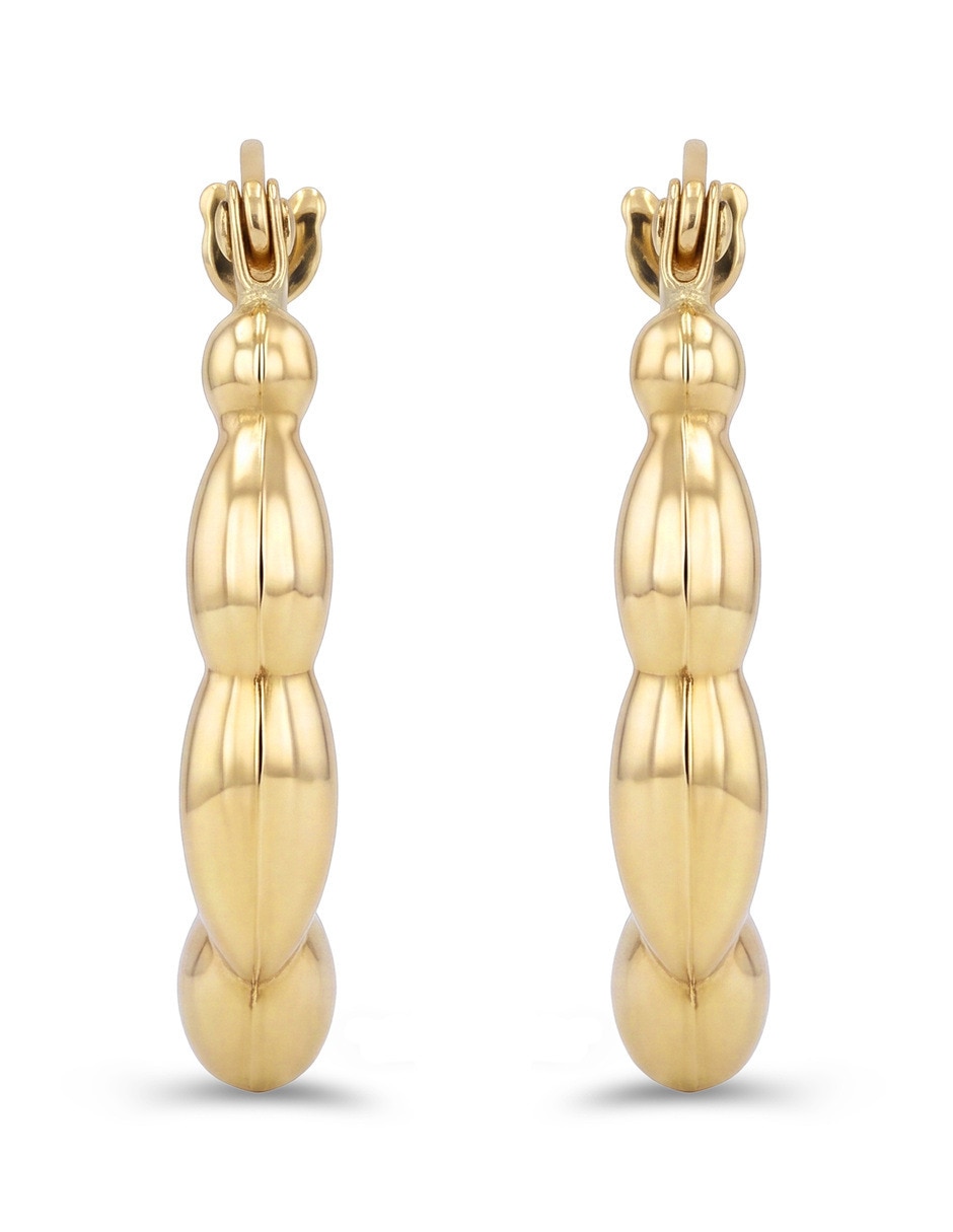 Arracadas joyerias bizzarro de oro amarillo 14 k con acabado brillante Arracadas joyerias bizzarro de oro amarillo 14 k con acabado brillante