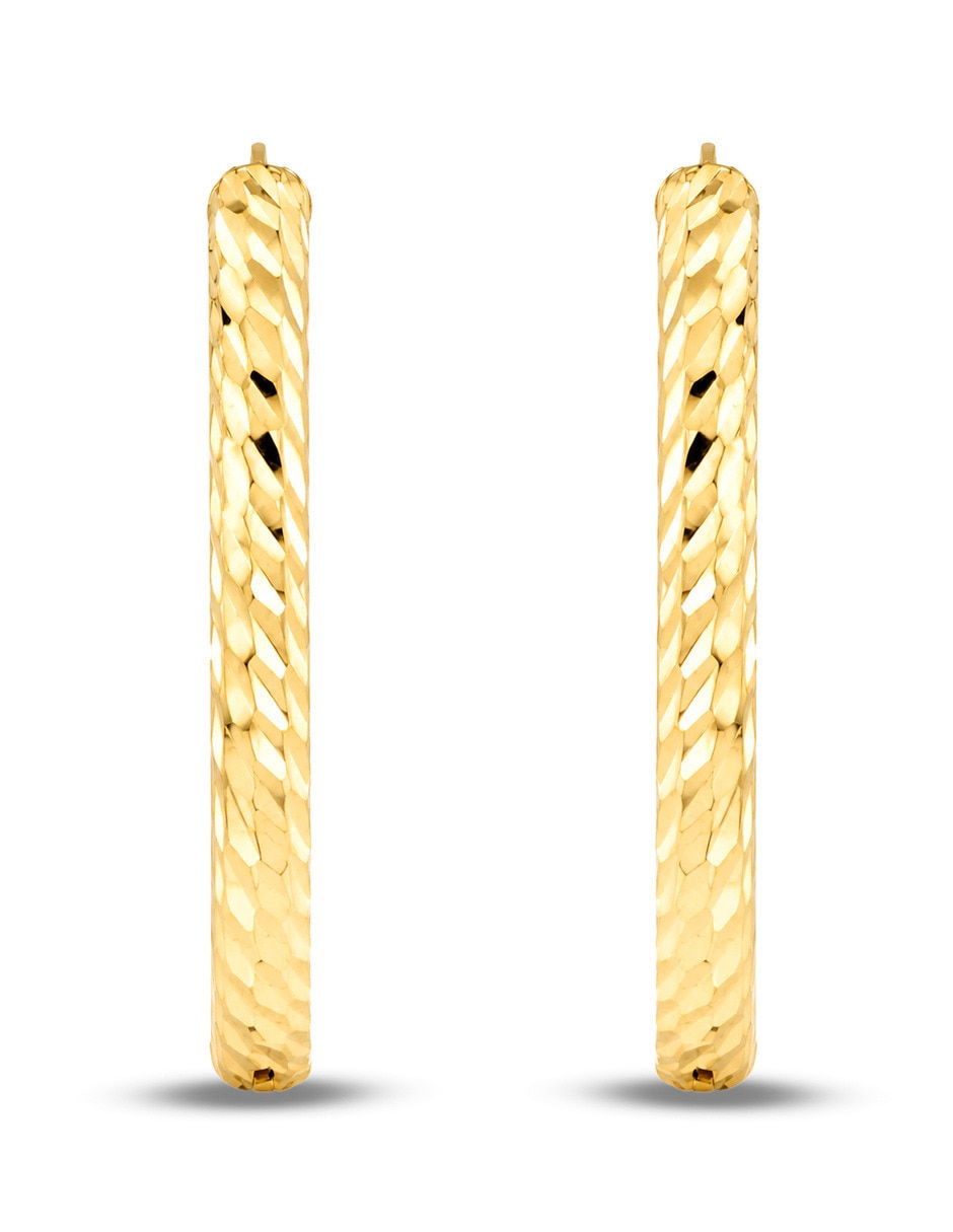 Arracadas joyerias bizzarro de oro amarillo 10 k con acabado brillante Arracadas joyerias bizzarro de oro amarillo 10 k con acabado brillante