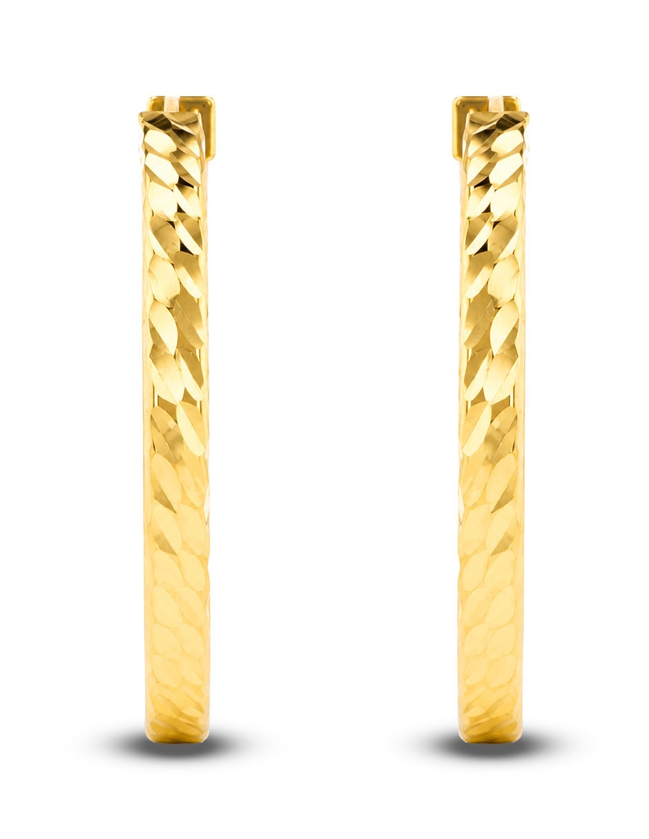 Arracadas joyerias bizzarro de oro amarillo 10 k con acabado brillante Arracadas joyerias bizzarro de oro amarillo 10 k con acabado brillante