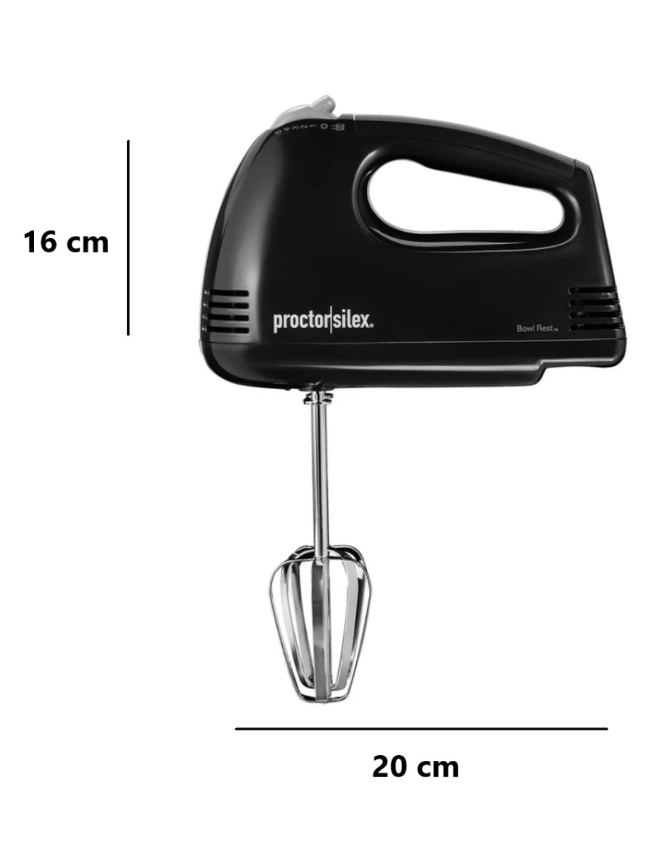 Batidora manual Proctor Silex 5 velocidades 62507g-neg 5