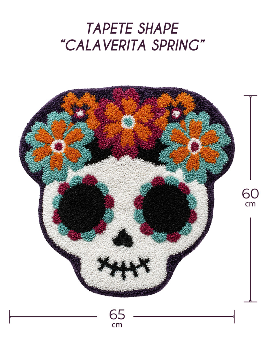 Tapete para sala calaverita 2