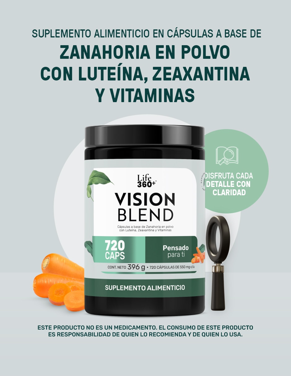 Suplementos alimenticios vision blend luteina con zeaxantina 720 cápsulas con luteína con zeaxantina 2