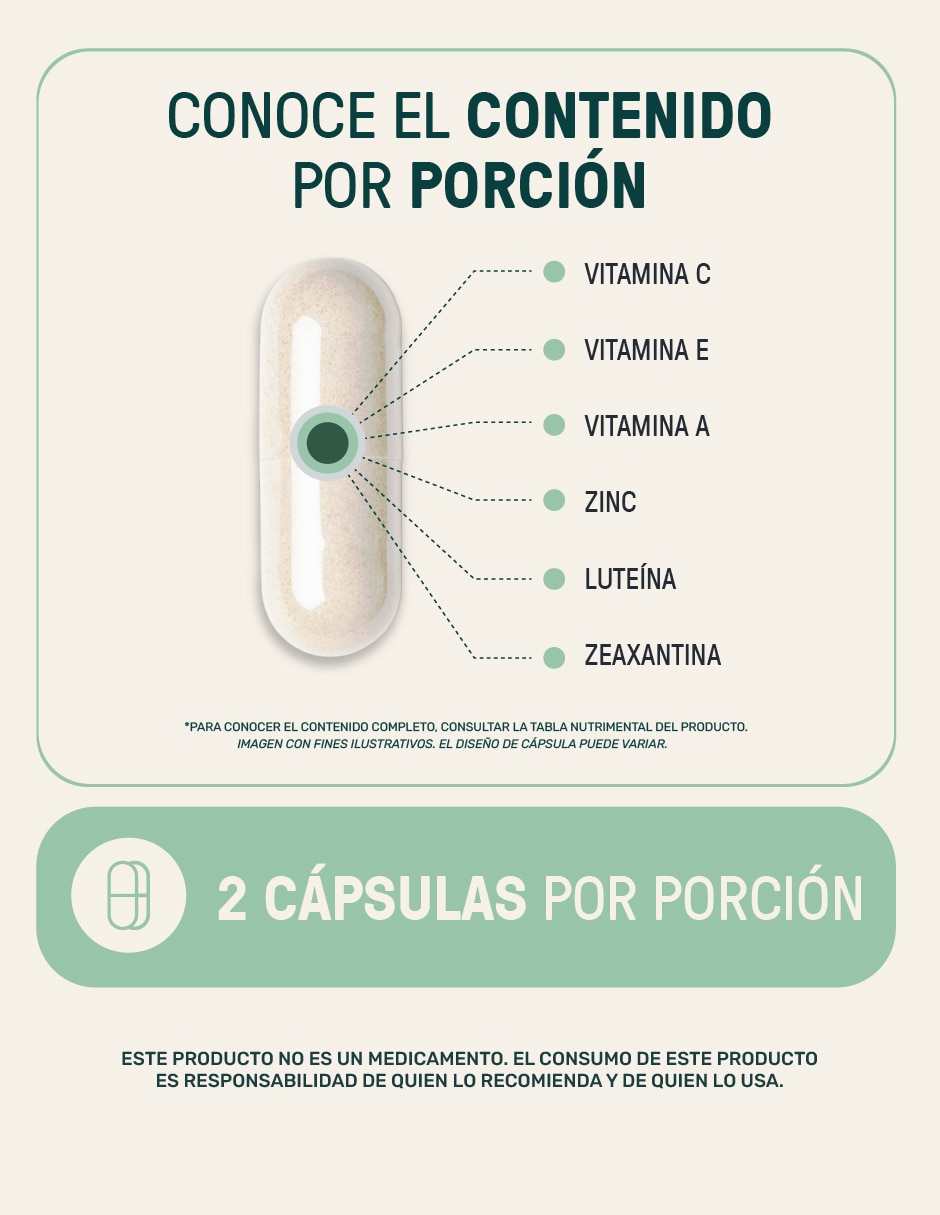 Suplementos alimenticios vision blend luteina con zeaxantina 720 cápsulas con luteína con zeaxantina 6