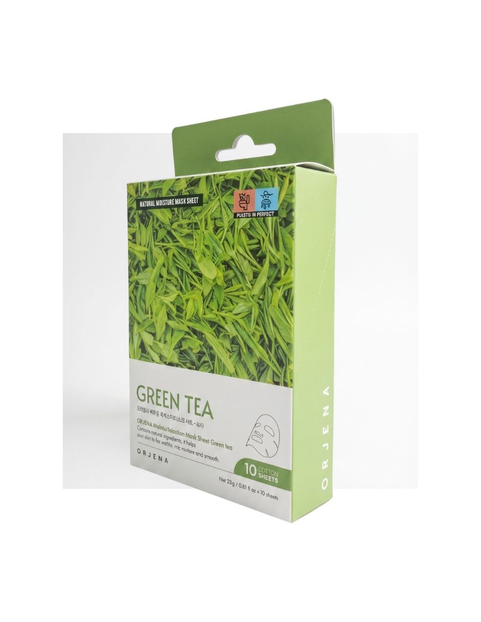 Mascarilla facial Natural Moisture Green Tea Mask Sheet 23 ml Té verde antioxidante calmante hidratante 2