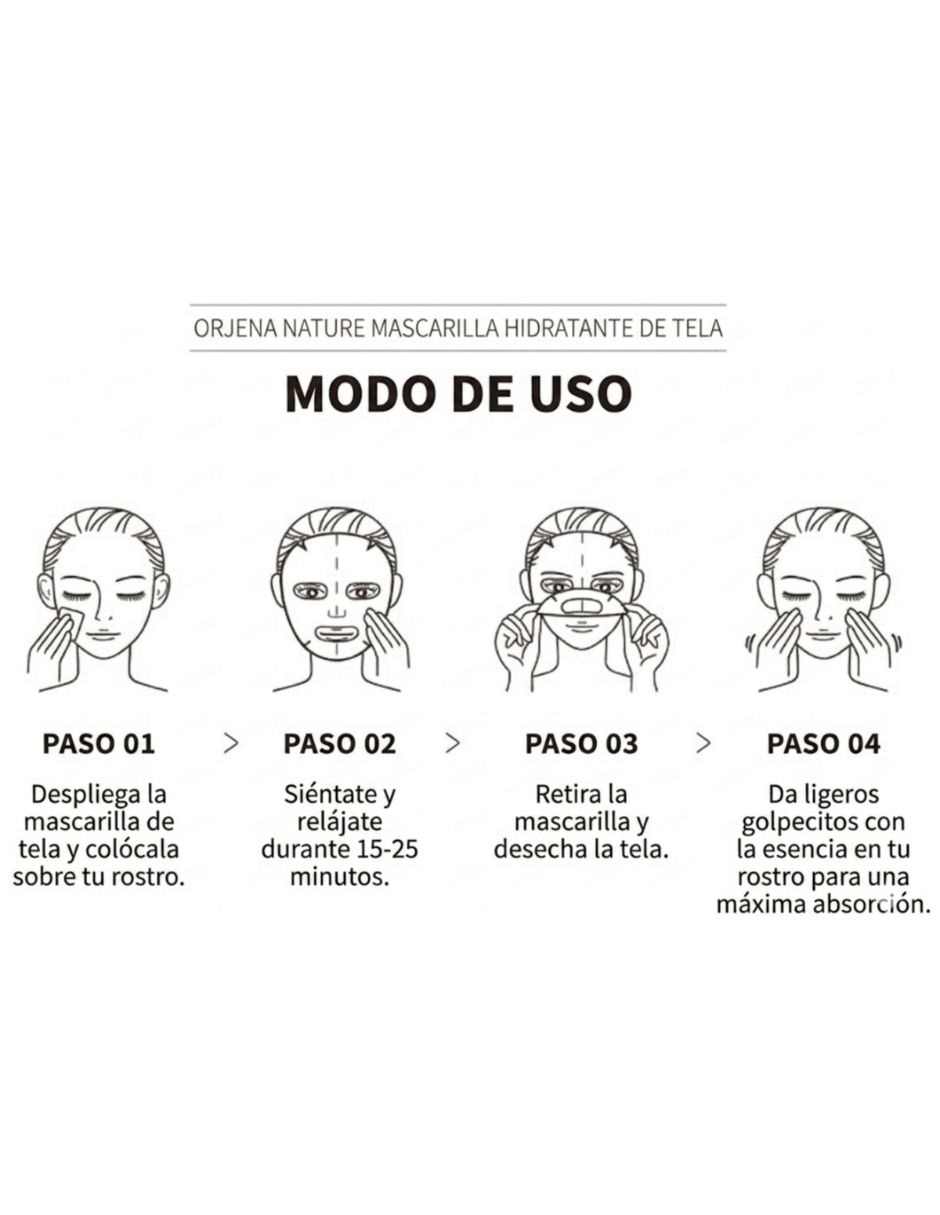 Mascarilla facial Natural Moisture Green Tea Mask Sheet 23 ml Té verde antioxidante calmante hidratante 3
