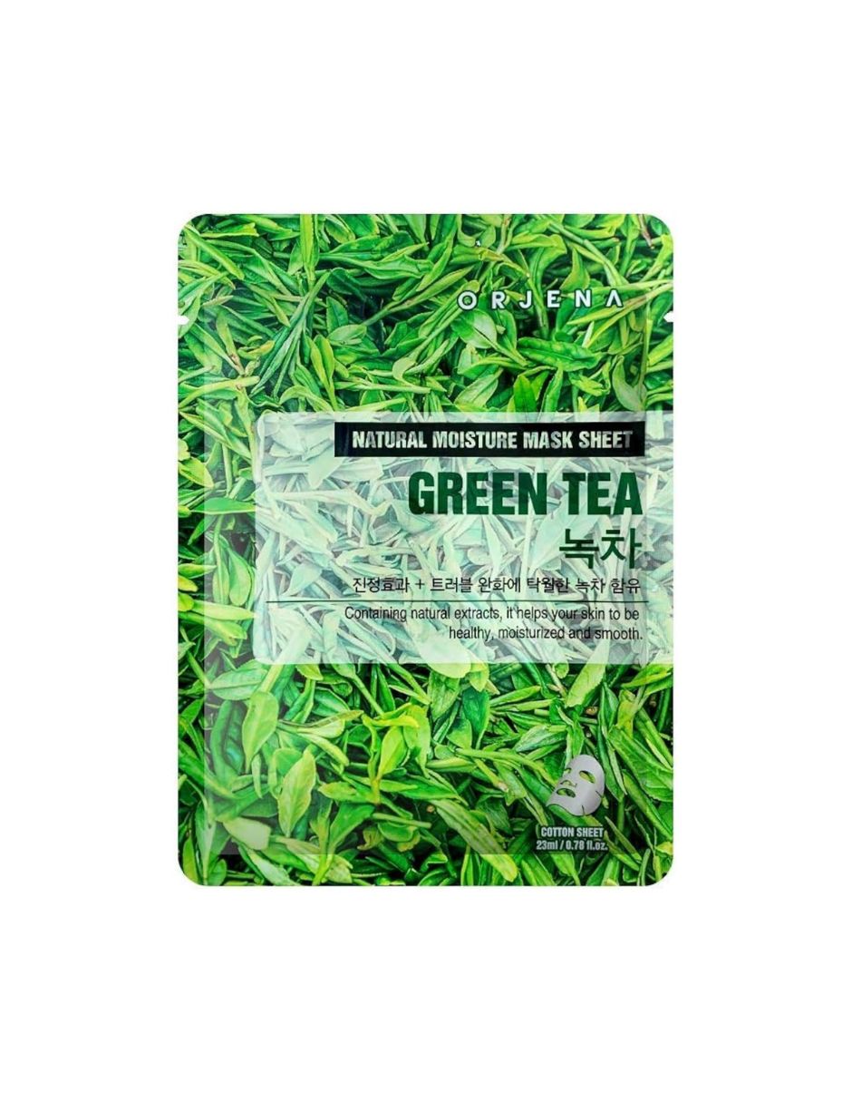 Mascarilla facial Natural Moisture Green Tea Mask Sheet 23 ml Té verde antioxidante calmante hidratante 4