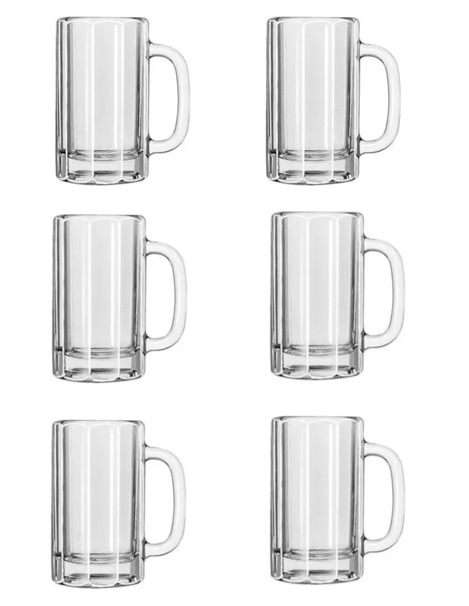 Tarro set de 6 tarros cervecero 473 ml Tarro set de 6 tarros cervecero 473 ml