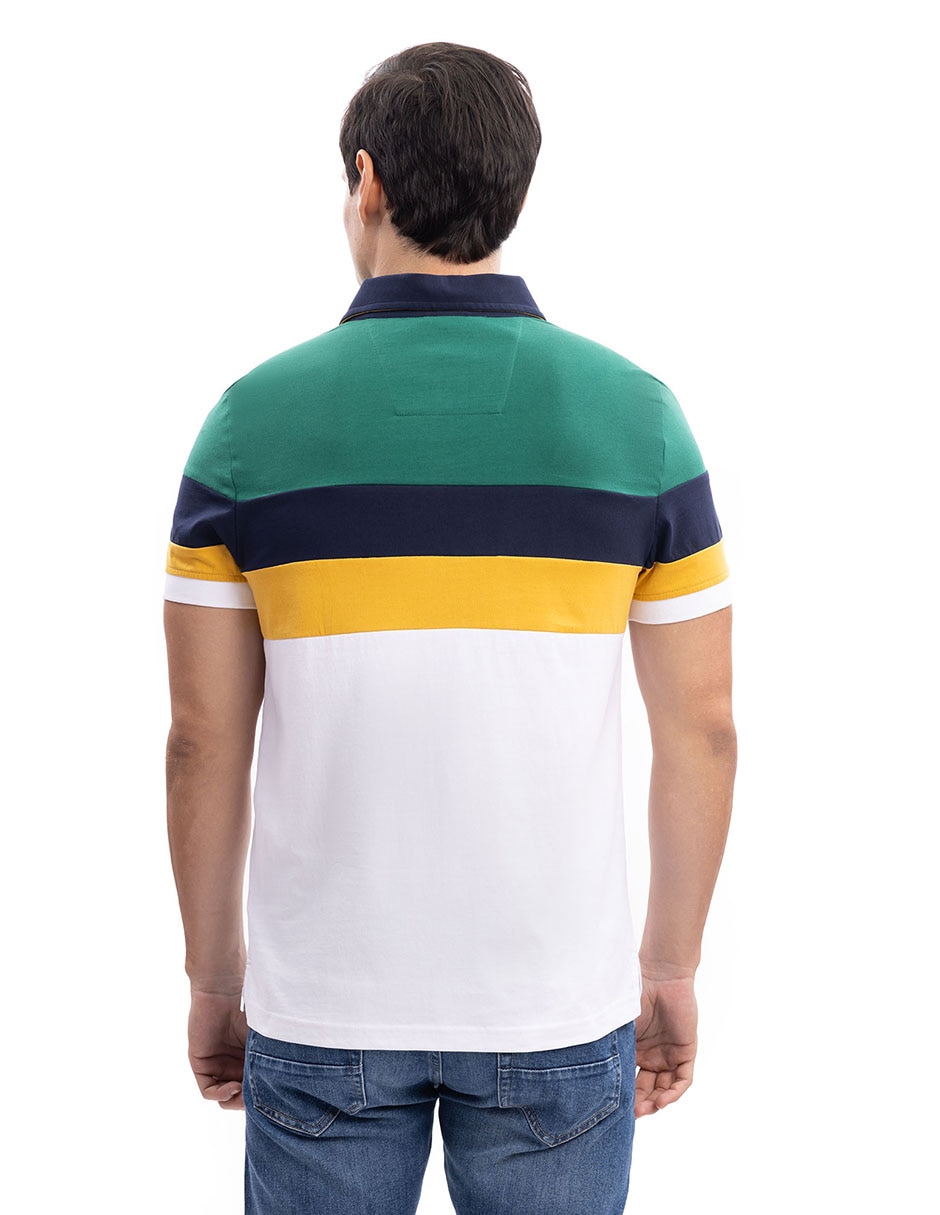 Playera nautica cuello polo para hombre