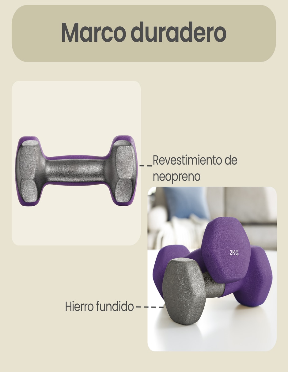 Mancuerna songmics home diferentes pesos 6 piezas