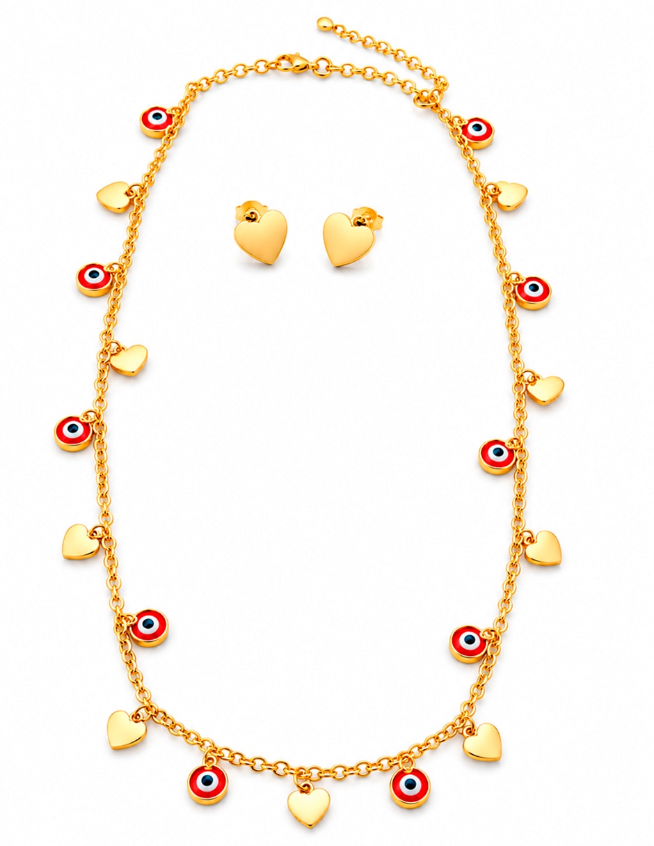 Set de collar y aretes