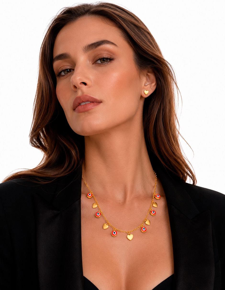 Set de collar y aretes