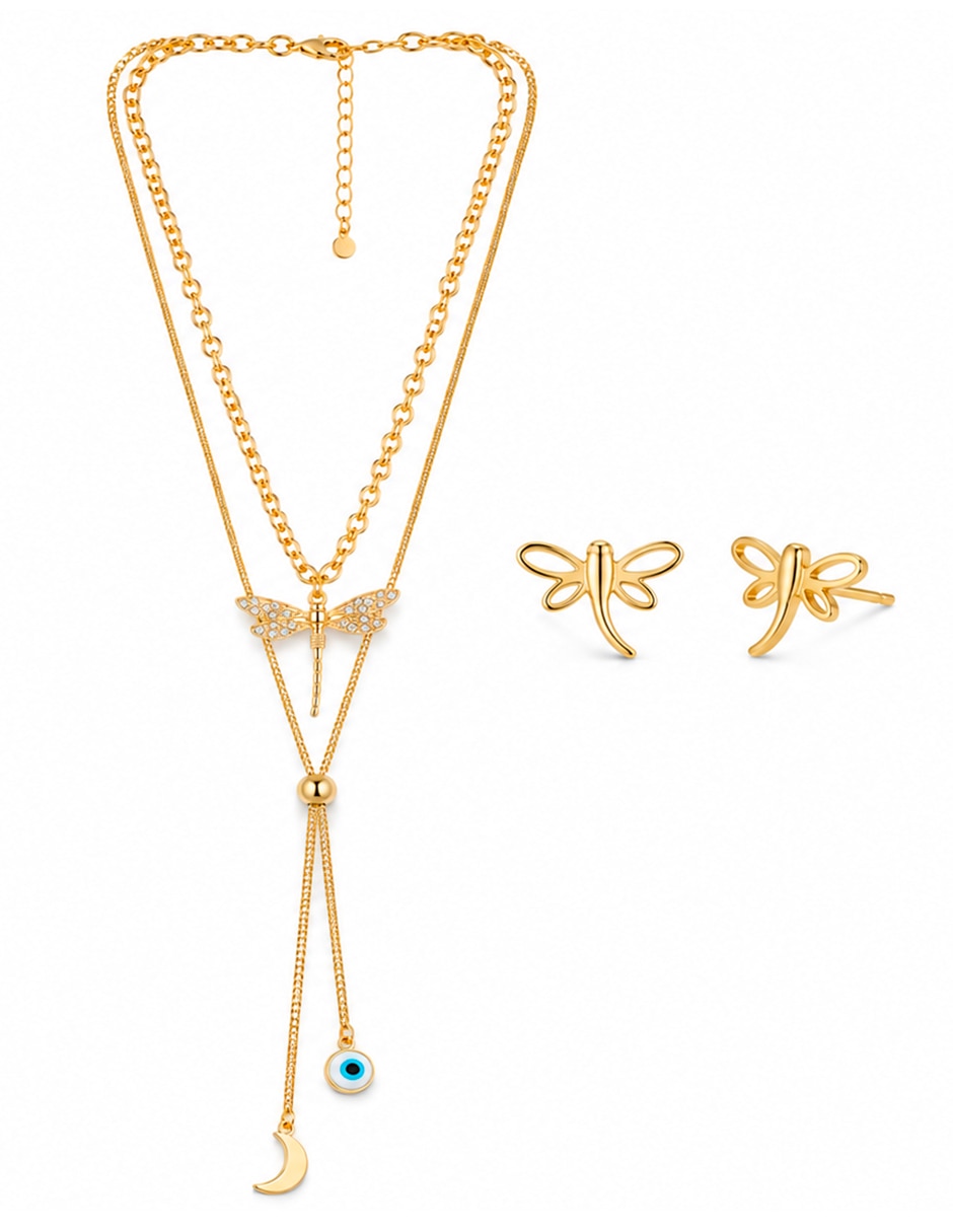 Set de collar y aretes