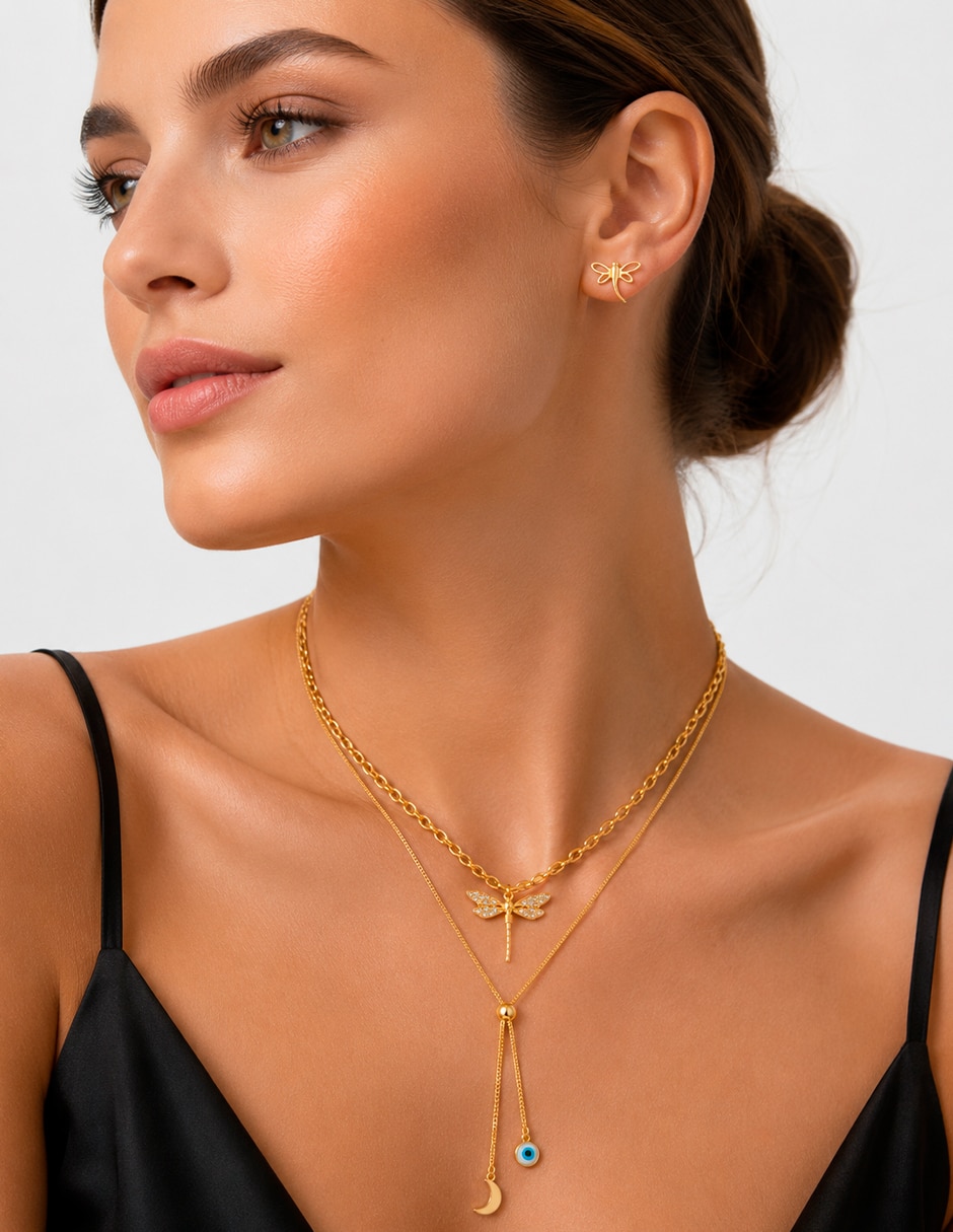 Set de collar y aretes 3