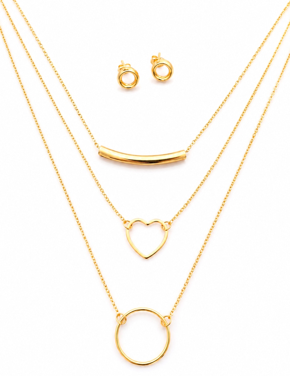 Set de collar y aretes 3