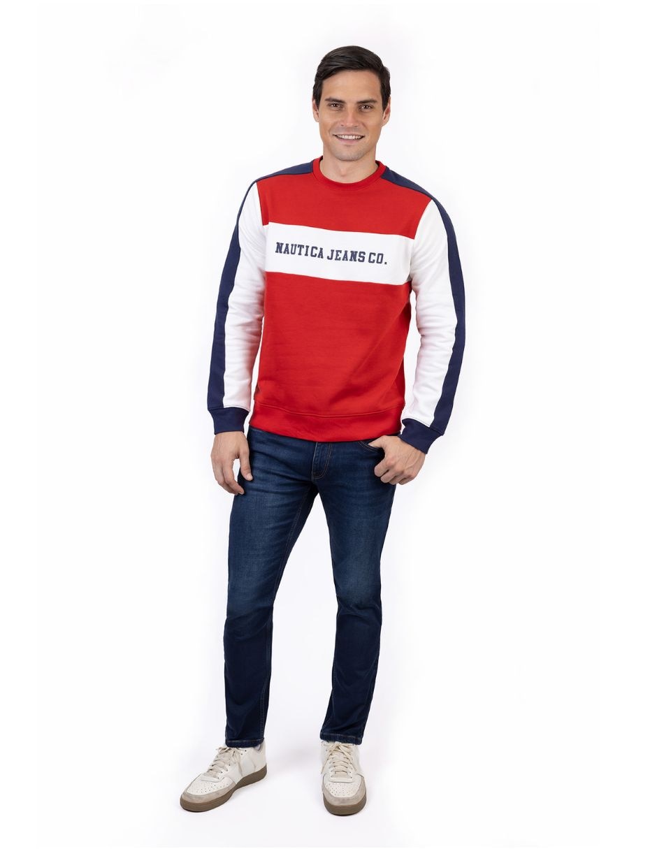 Playera Nautica jeans cuello Polo para hombre