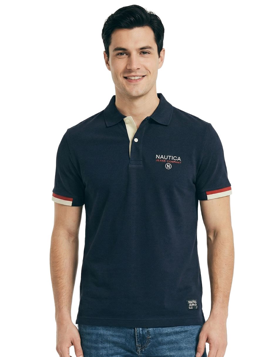 Playera nautica jeans cuello polo para hombre Playera nautica jeans cuello polo para hombre