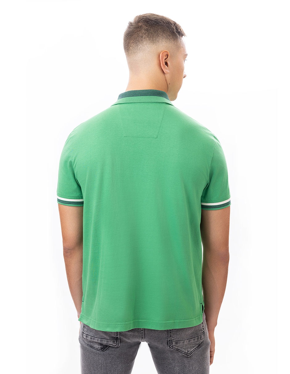 Playera nautica jeans cuello polo para hombre 3