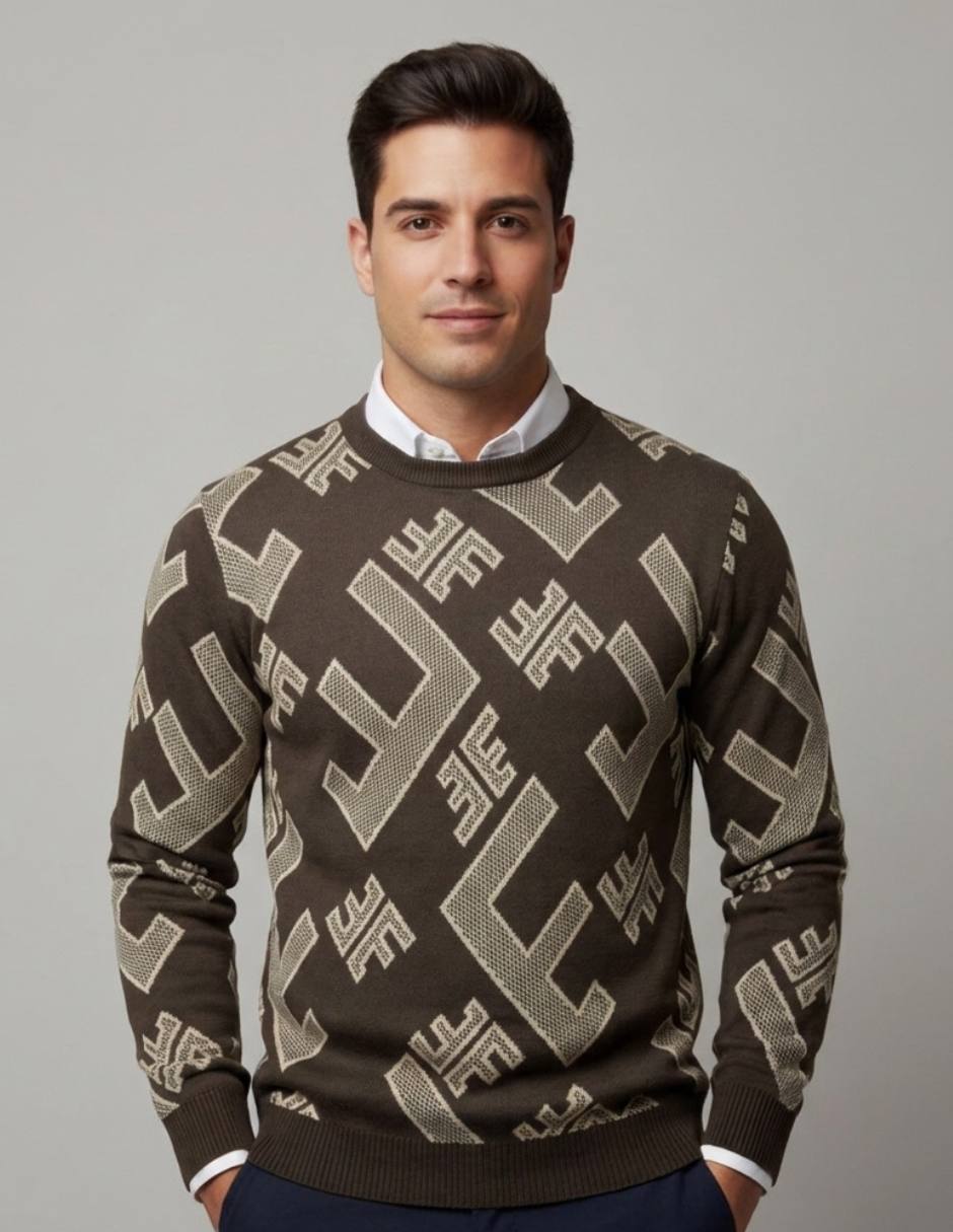 Suéter cuello redondo para hombre Suéter cuello redondo para hombre